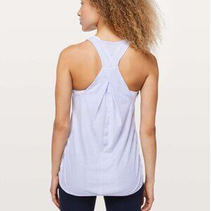 Lululemon Essential Tank in Heathered Serene Blue size 12